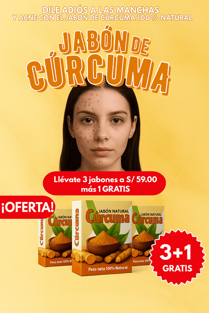 JABÓN DE CÚRCUMA Y ÁCIDO KÓJICO