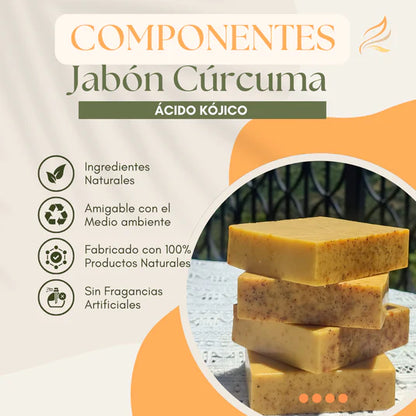 JABÓN DE CÚRCUMA Y ÁCIDO KÓJICO