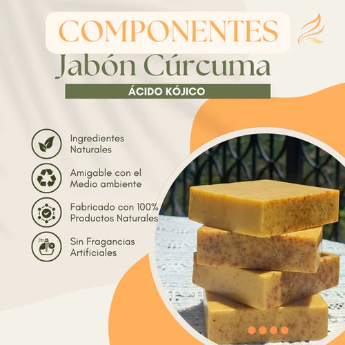 JABÓN DE CÚRCUMA Y ÁCIDO KÓJICO